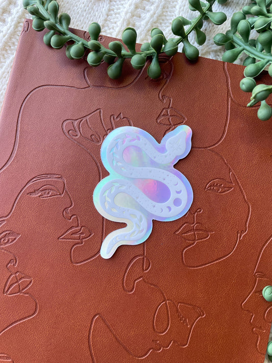 Holographic Celestial Serpent Waterproof Sticker | 3"x2.1"