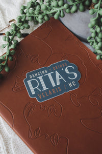 Rita's Waterproof Sticker | Navy | A Court of Thorns and Roses | SJM | 3"x1.8"