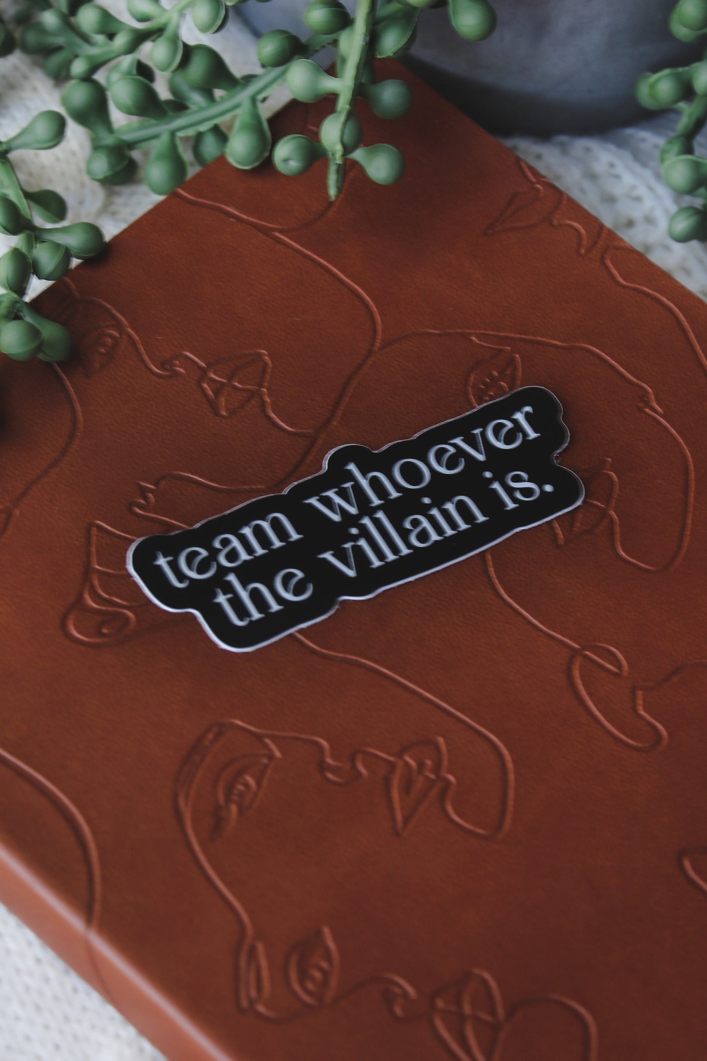 Team Whoever The Villain Is Waterproof Sticker | 3x1