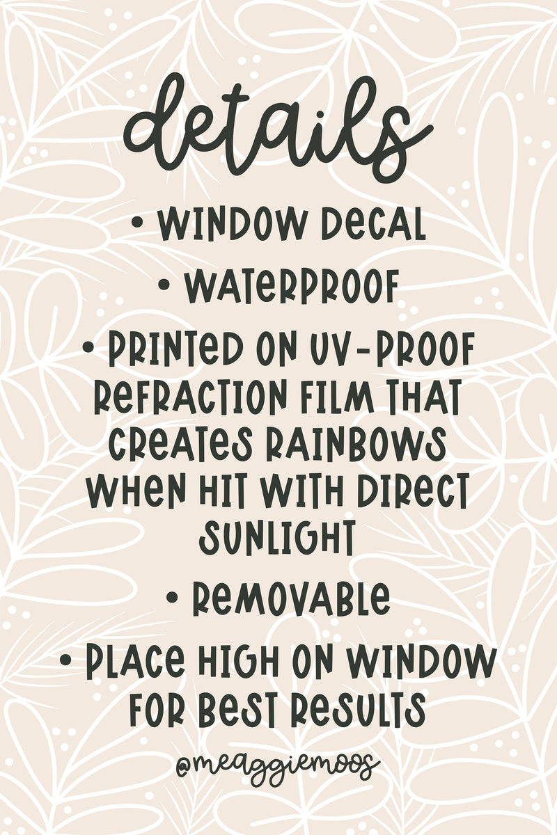 Dragon Magic Suncatcher Window Sticker | 4"x3.2"