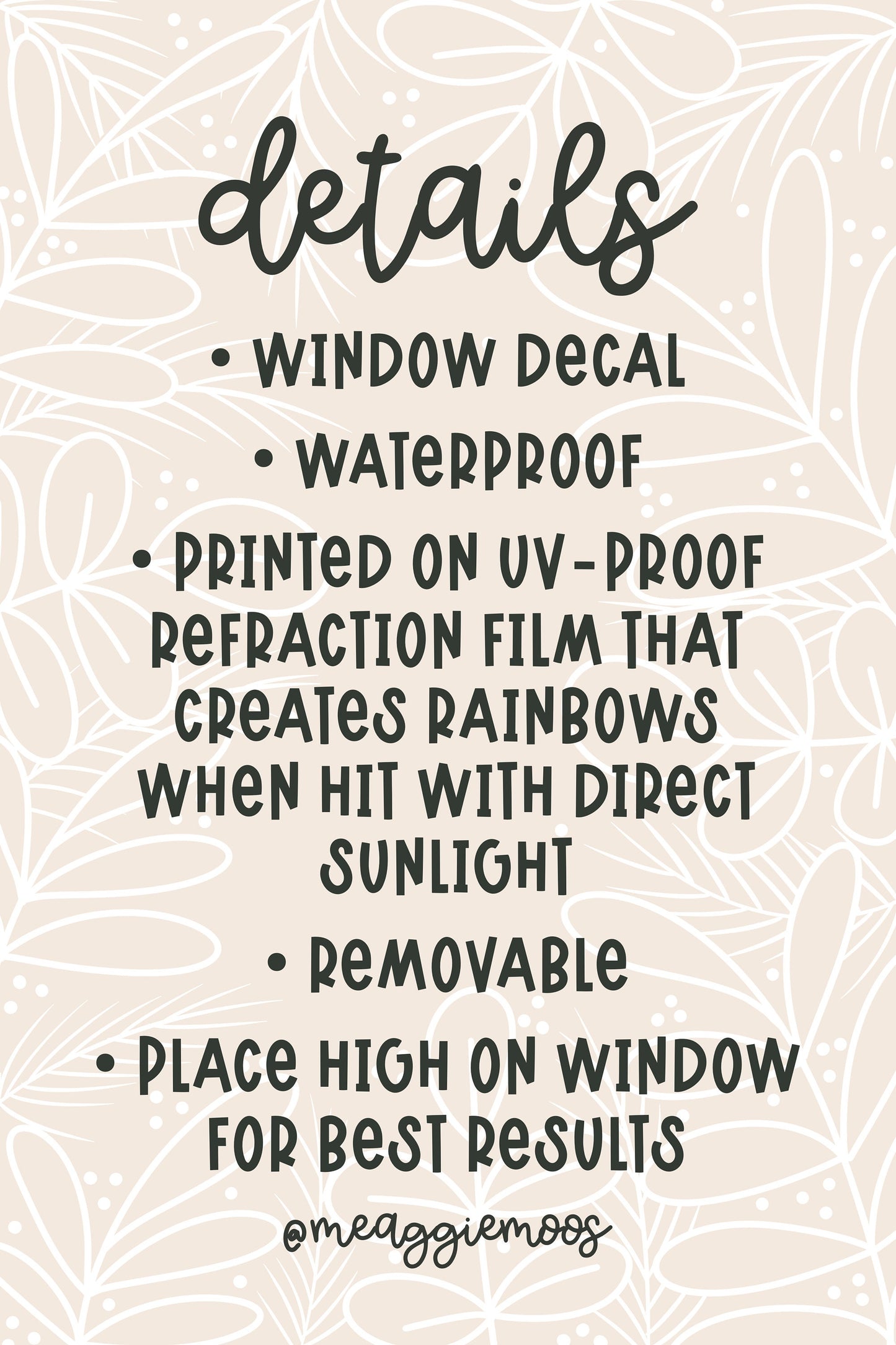 Magical Hygge Books Suncatcher Window Sticker | 4"x2.3"