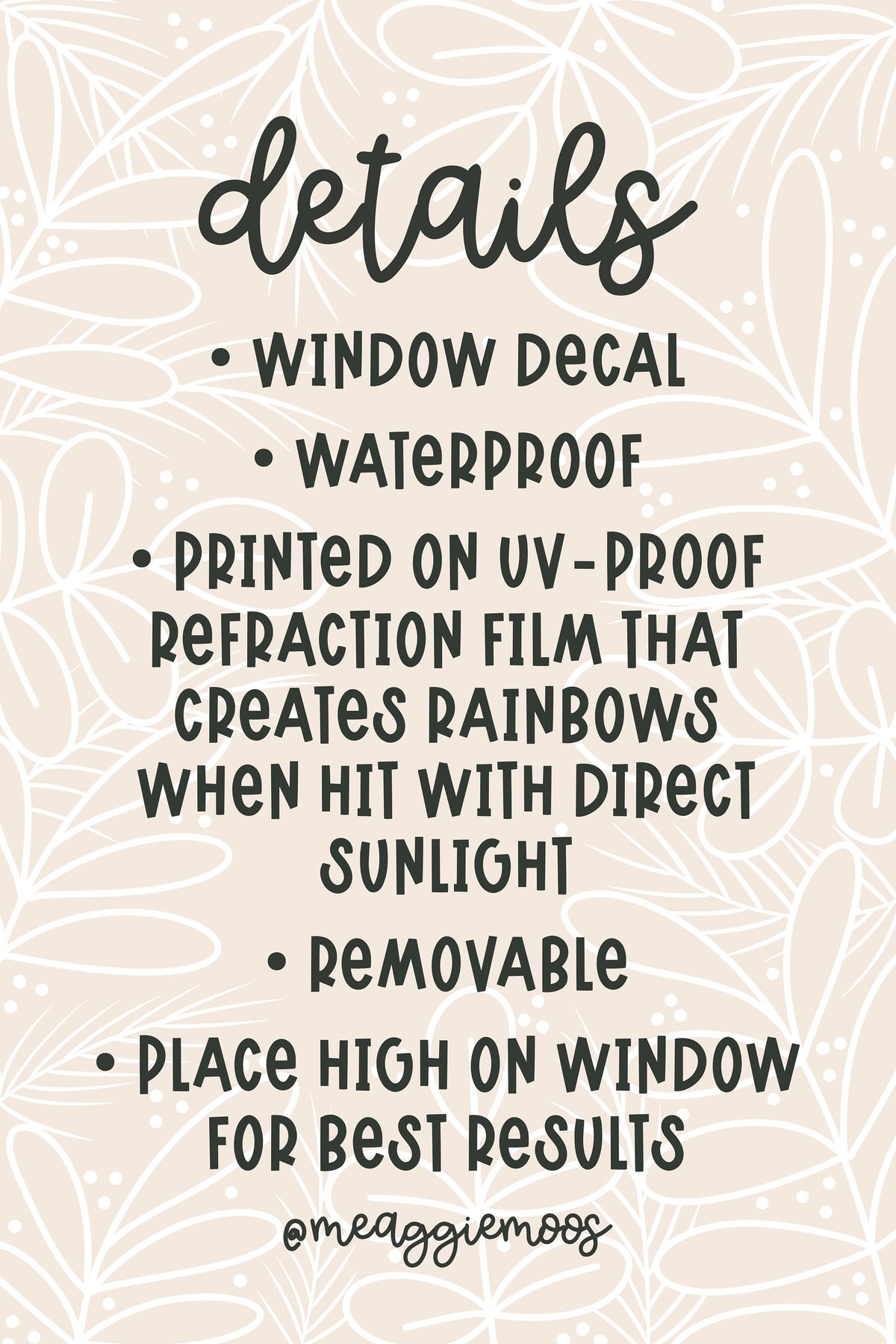 Spooky Spider Web Suncatcher Window Sticker | 4"x4"