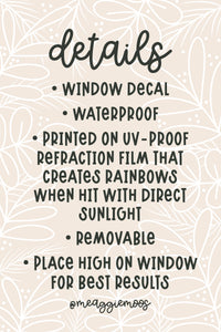 Books Are Magic Suncatcher Window Sticker | 4"x3.2"
