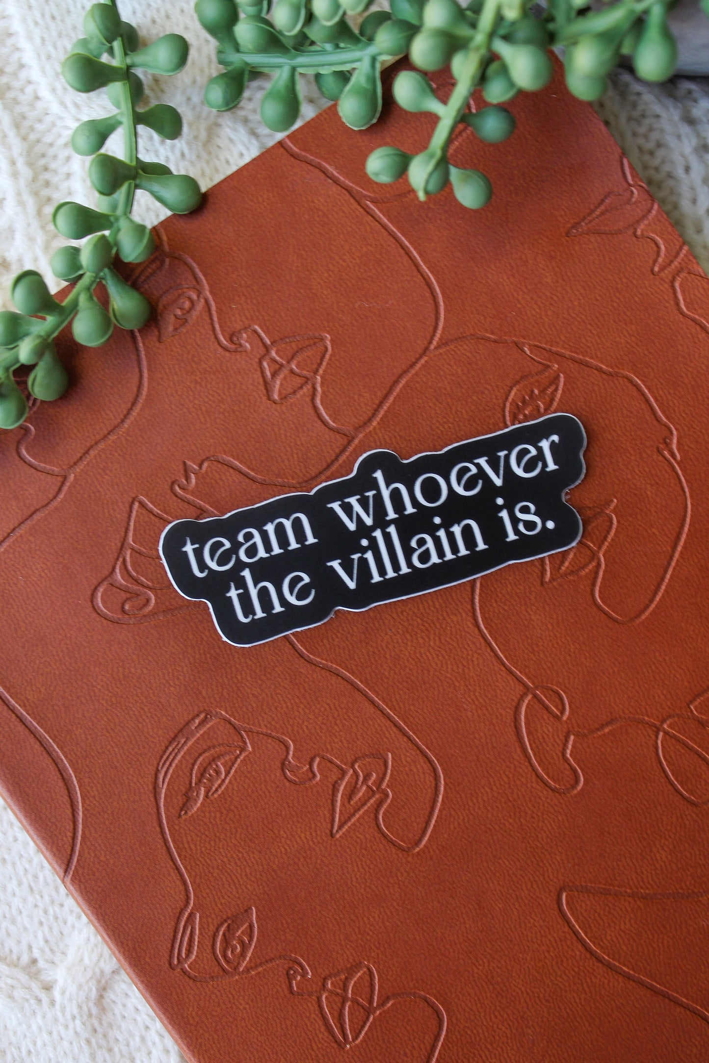 Team Whoever The Villain Is Waterproof Sticker | 3x1