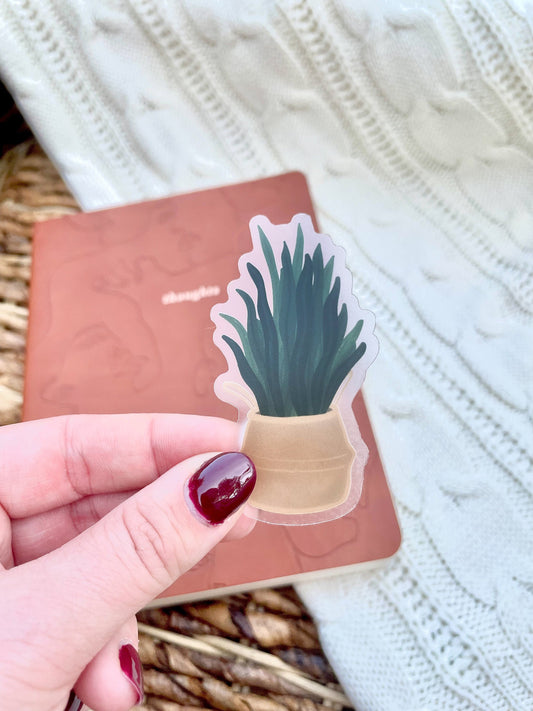 Snake Plant Waterproof Sticker