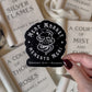 Meat Market Crescent City Waterproof Sticker | Black | Crescent City | SJM | 3"x2.6"