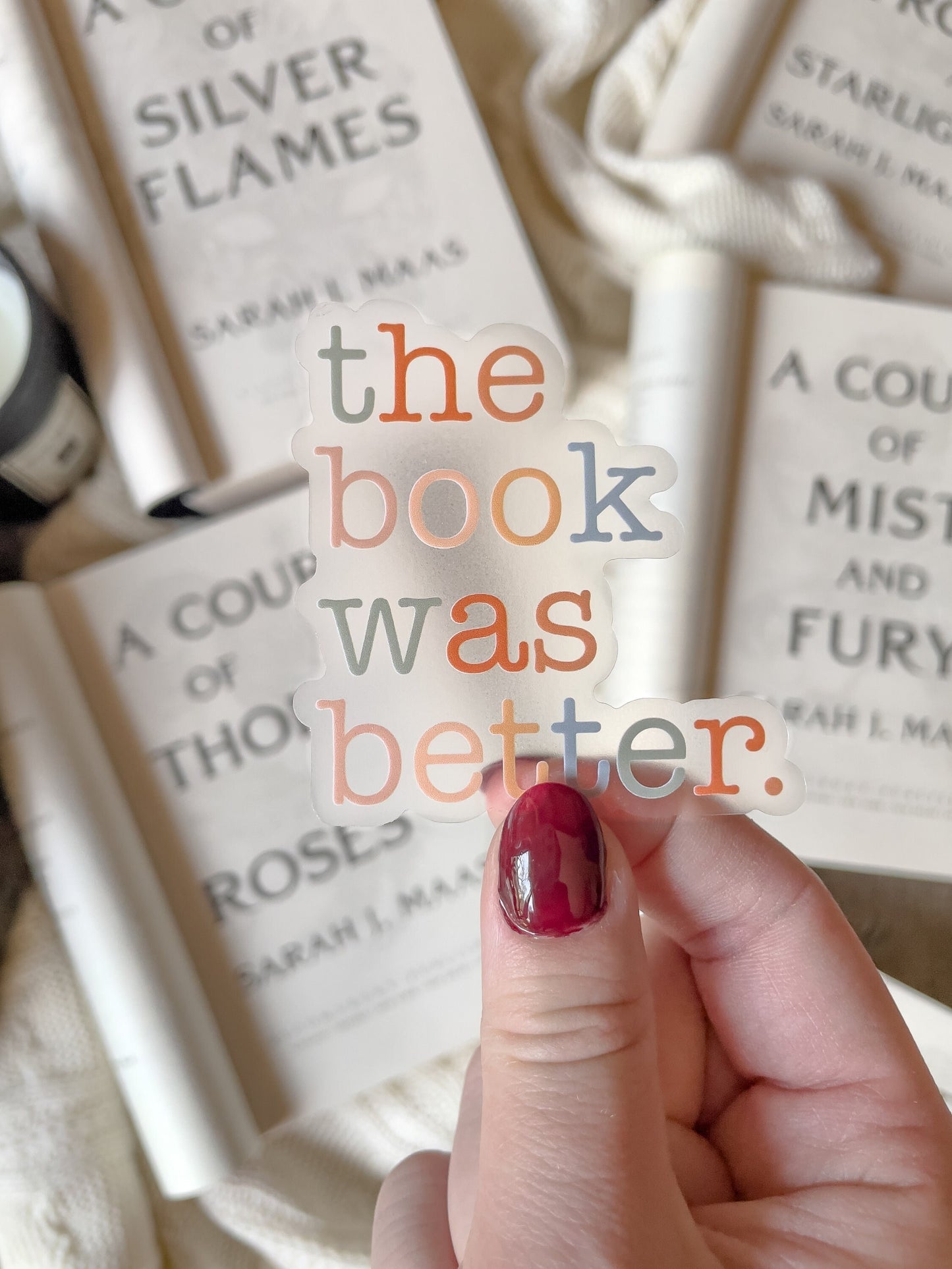 The Book Was Better Waterproof Sticker | 2.4"x2.5"