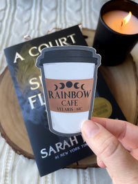 ACOTAR | Rainbow Velaris Cafe Coffee Cup Waterproof Sticker