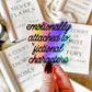 Emotionally Attached To Fictional Characters Holographic Waterproof Sticker | 3"x3"