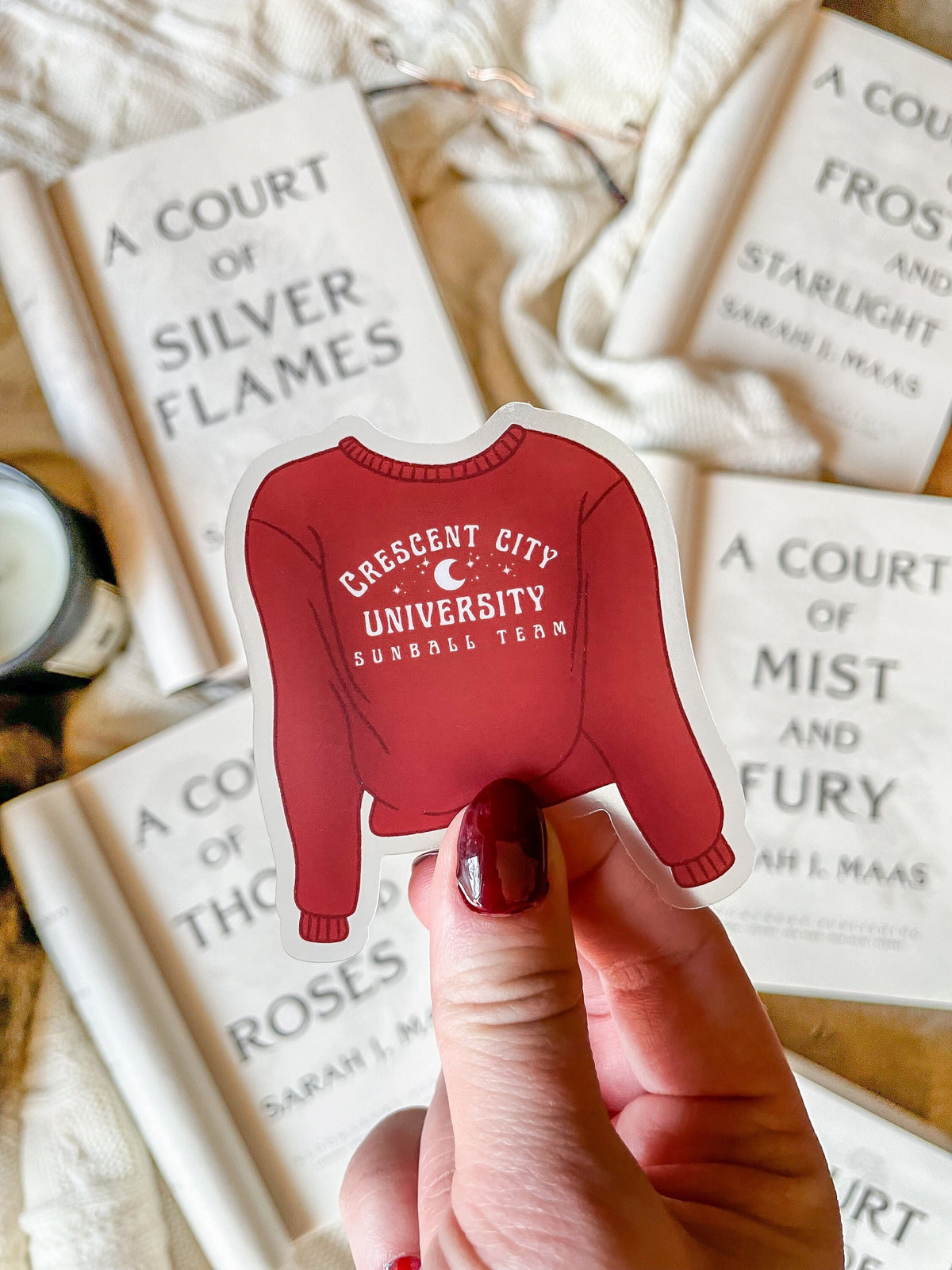 Crescent City University Sunball Team Waterproof Sticker | SJM | 3"x2.6"