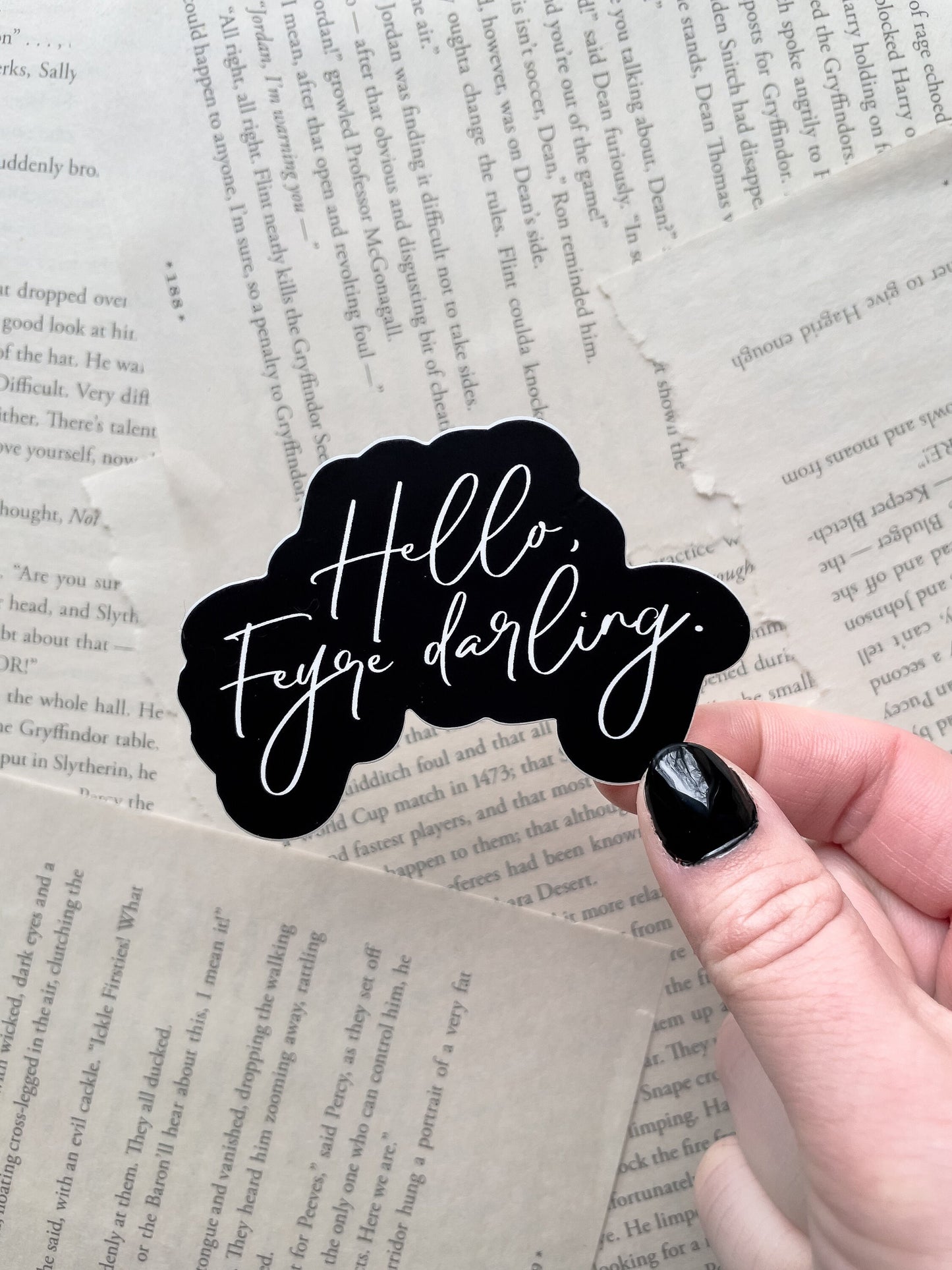 Hello Feyre Darling Waterproof Sticker | A Court of Thorns  and Roses | SJM |  3" x 2"