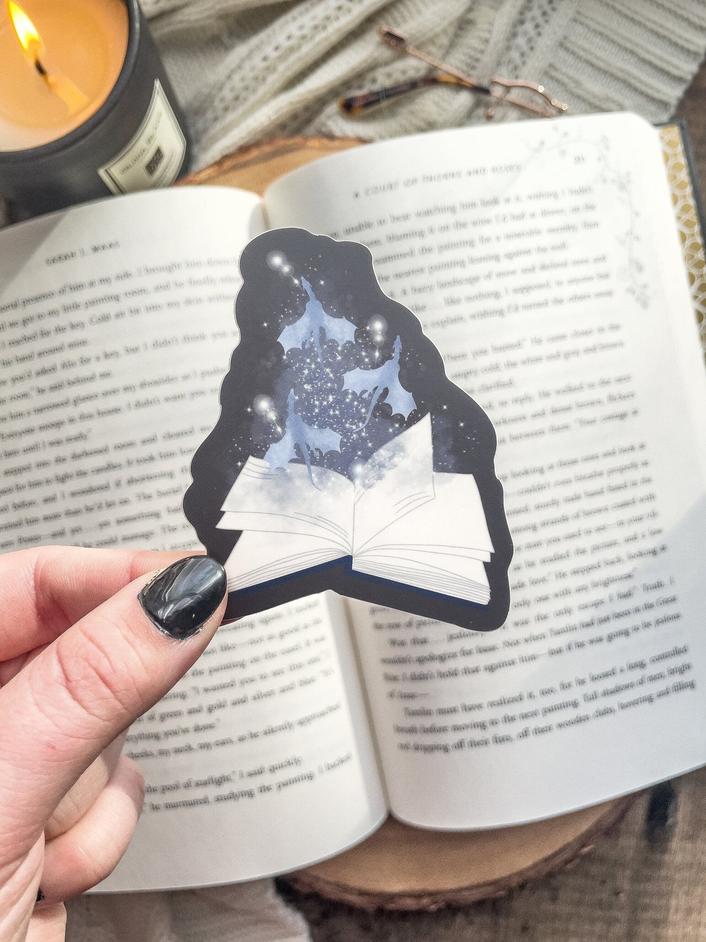 Magic Book Waterproof Sticker | 3”x2.5”