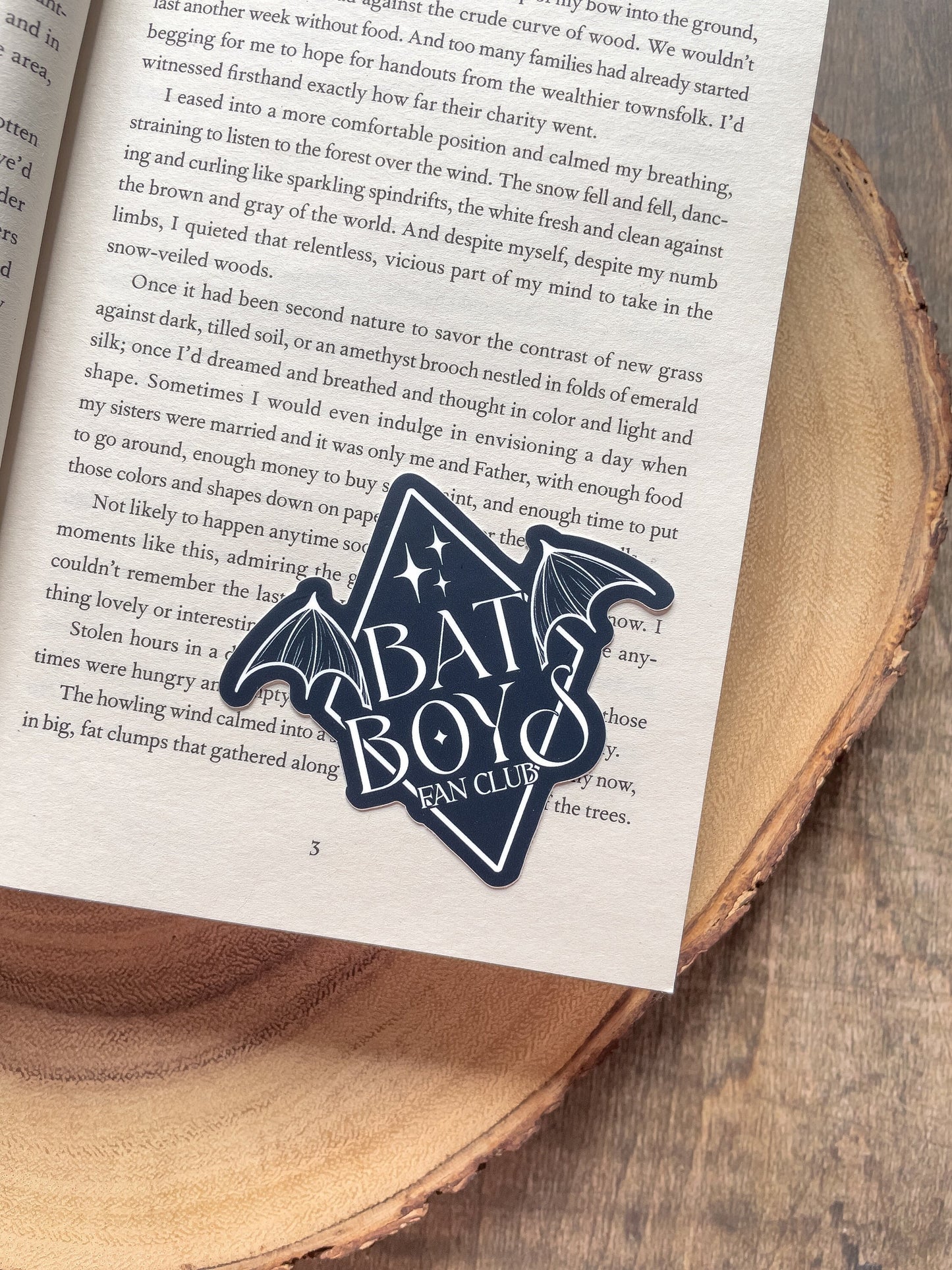 Bat Boys Fan Club Waterproof Sticker |A Court of Thorns and Roses | SJM | 3"x2.8"