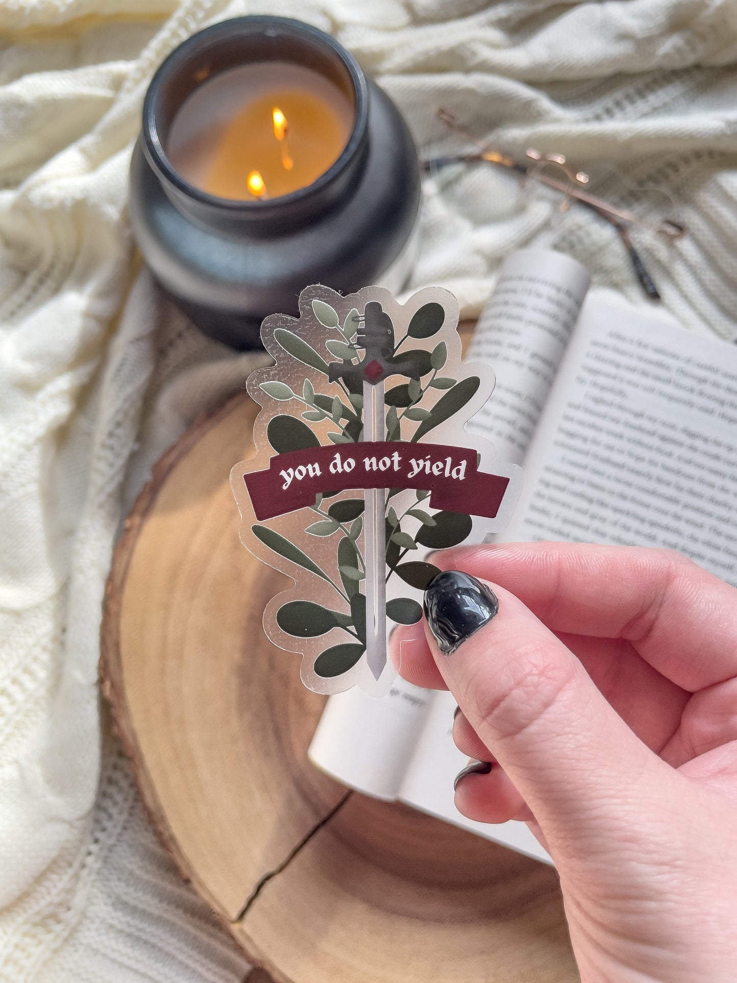 You Do Not Yield Waterproof Sticker | Throne of Glass | 2.2" x 3"