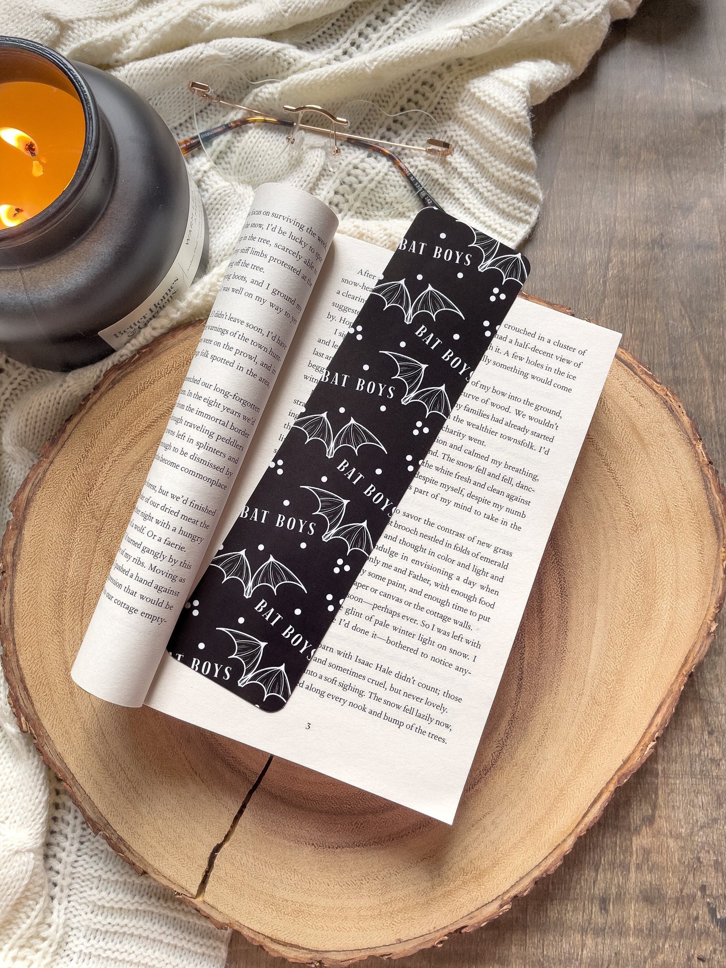 Bat Boys Bookmark | A Court of Thorns and Roses | SJM | 2"x8" Rounded Corners