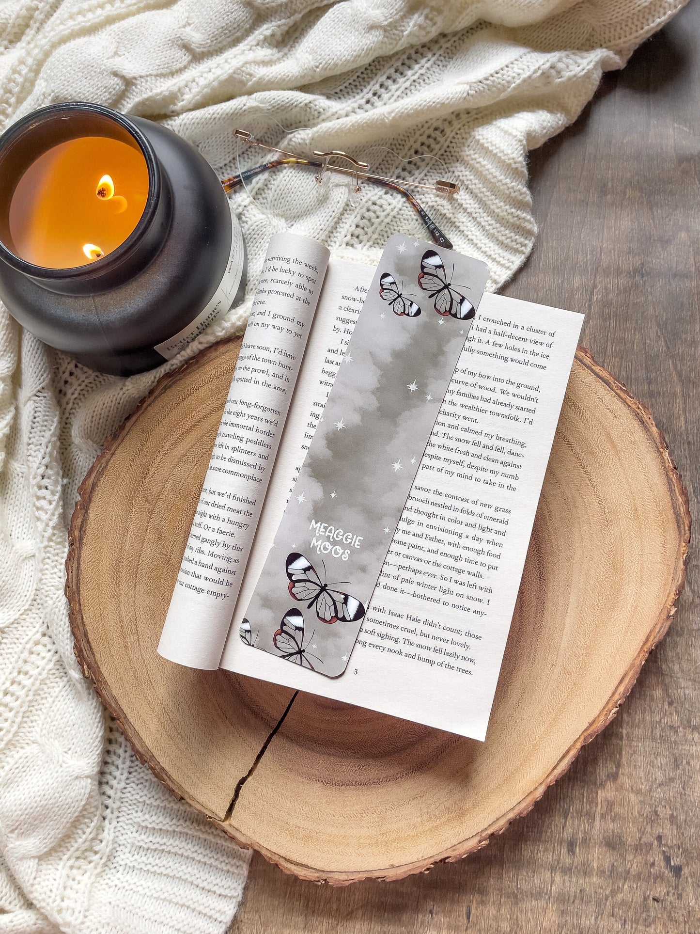 Glasswing Butterfly Bookmark