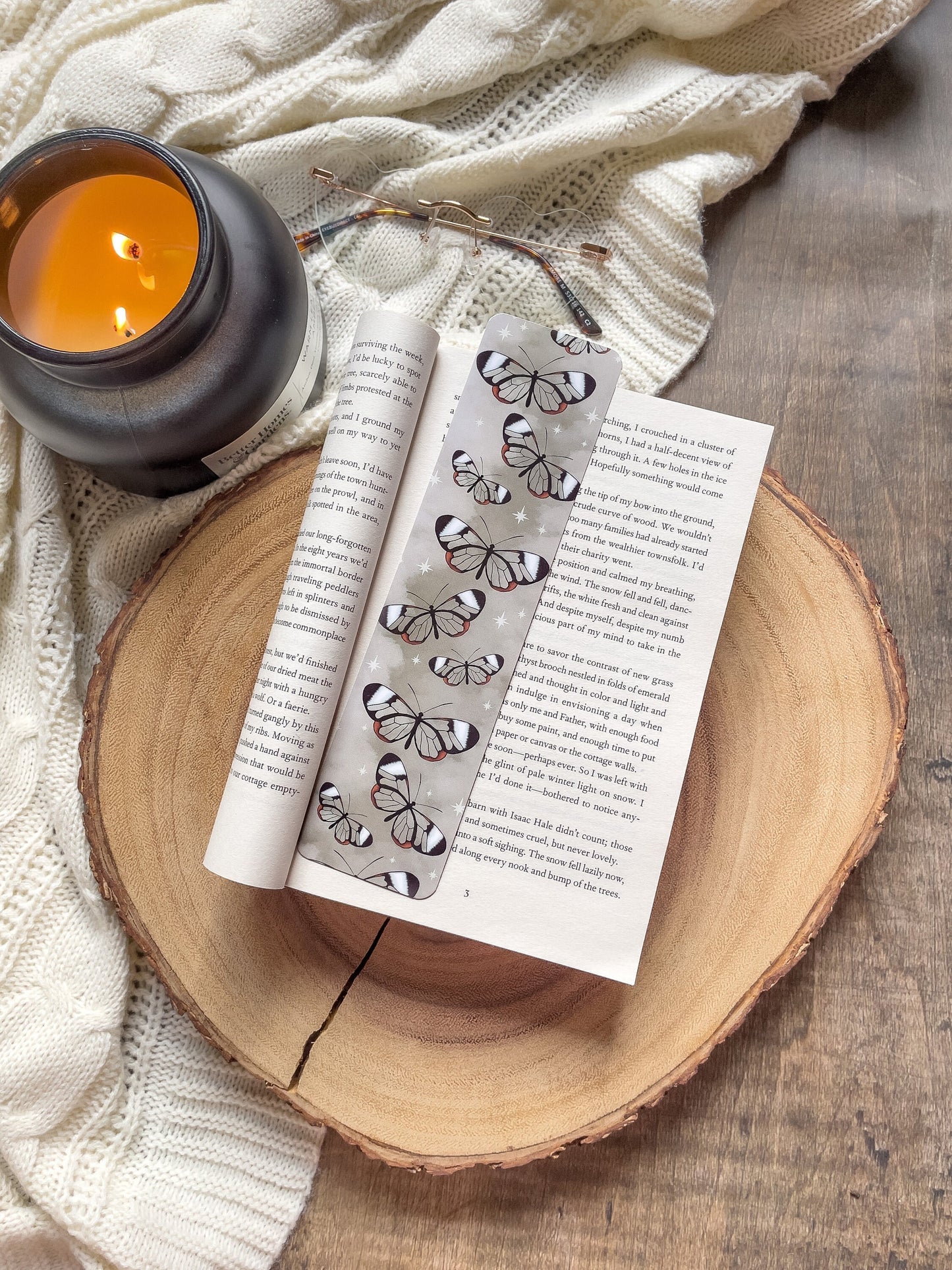 Glasswing Butterfly Bookmark