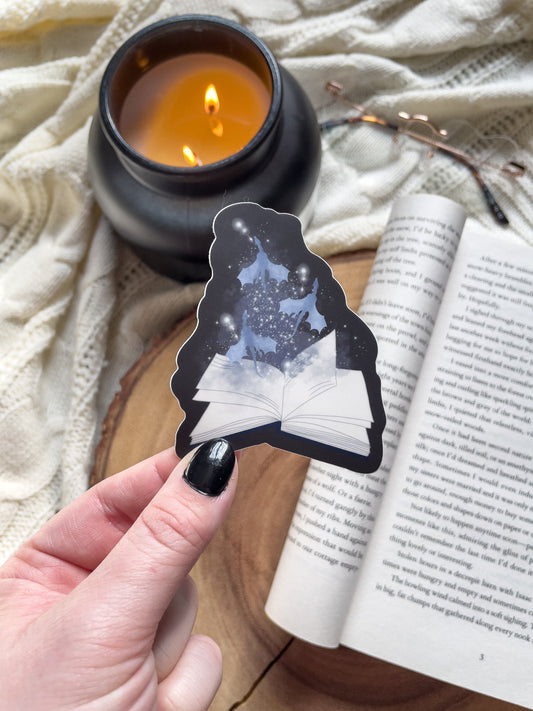 Magic Book Waterproof Sticker | 3”x2.5”