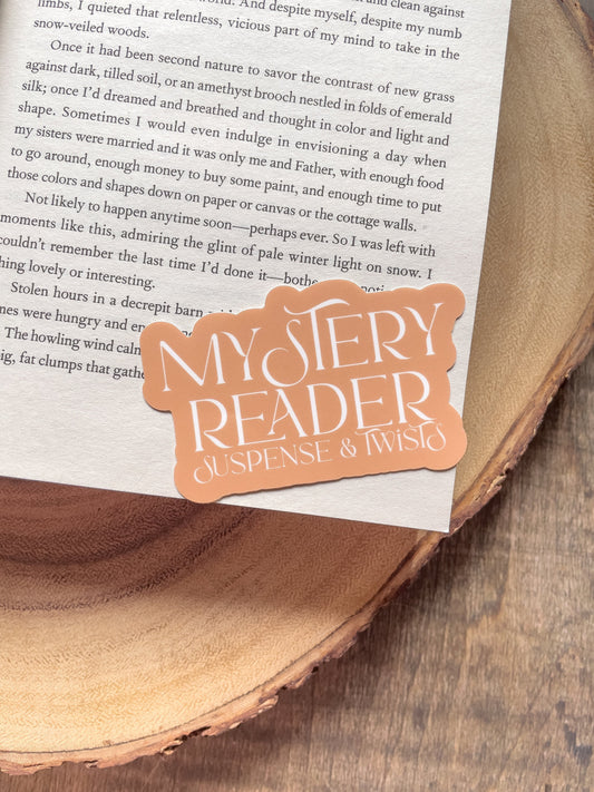 Mystery Reader Waterproof Sticker | 3”x1.9”