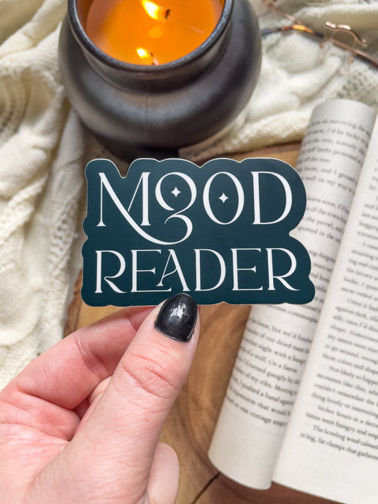 Mood Reader Bookish Waterproof Sticker | 3x2