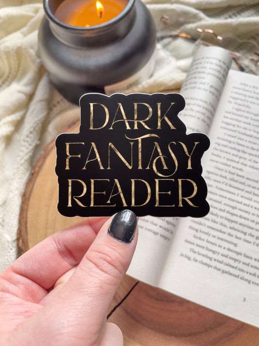 Dark Fantasy Reader Waterproof Sticker | 3x2.4