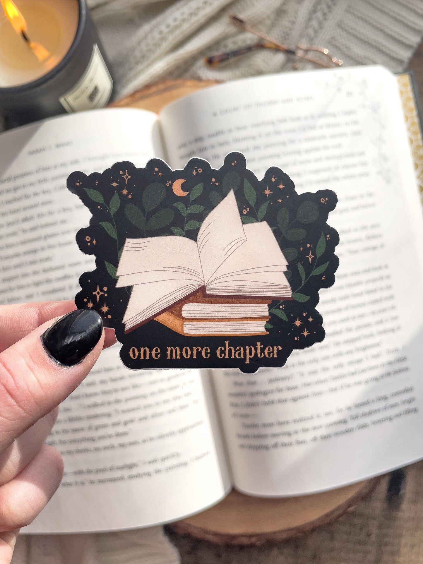 One More Chapter Magic Book Waterproof Sticker | 3”x2.4”