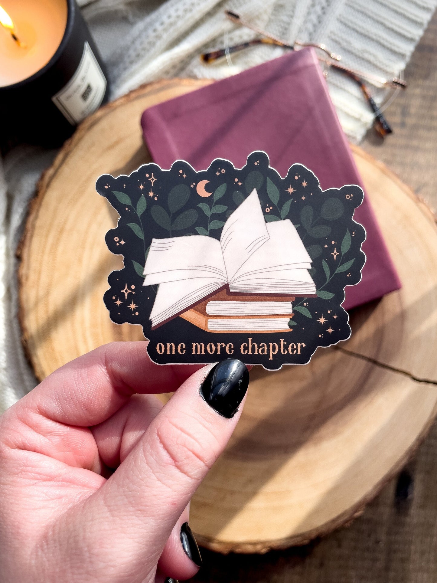 One More Chapter Magic Book Waterproof Sticker | 3”x2.4”