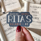 Rita's Waterproof Sticker | Navy | A Court of Thorns and Roses | SJM | 3"x1.8"