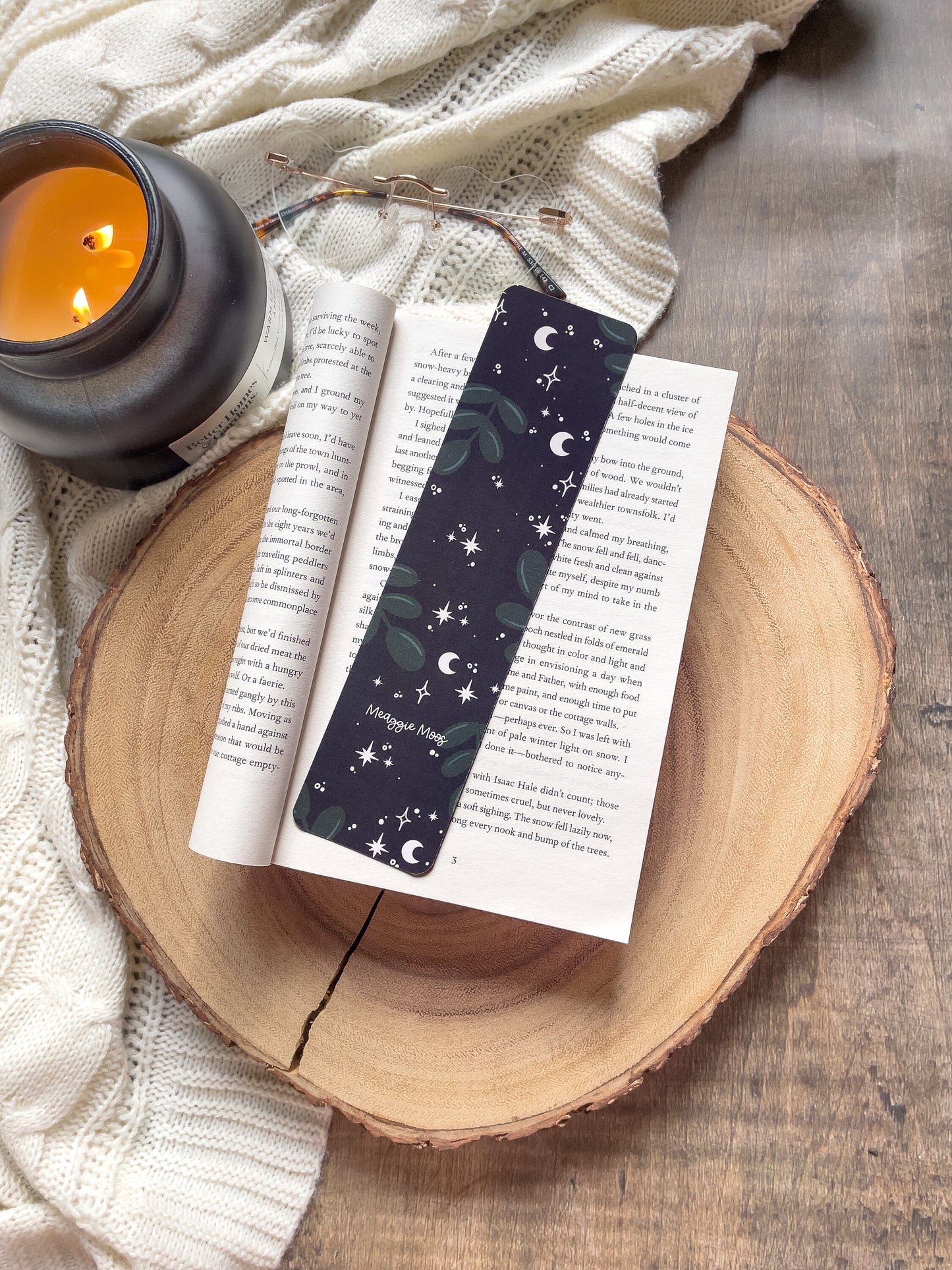 Navy Fox Bookmark