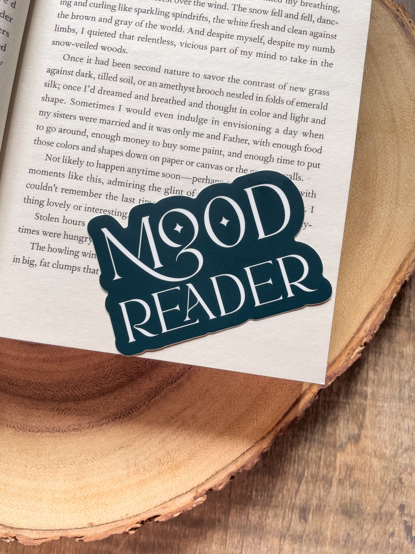 Mood Reader Bookish Waterproof Sticker | 3x2