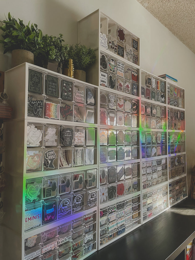 Magical Bookshelf Suncatcher Window Sticker | 4"x3.1"