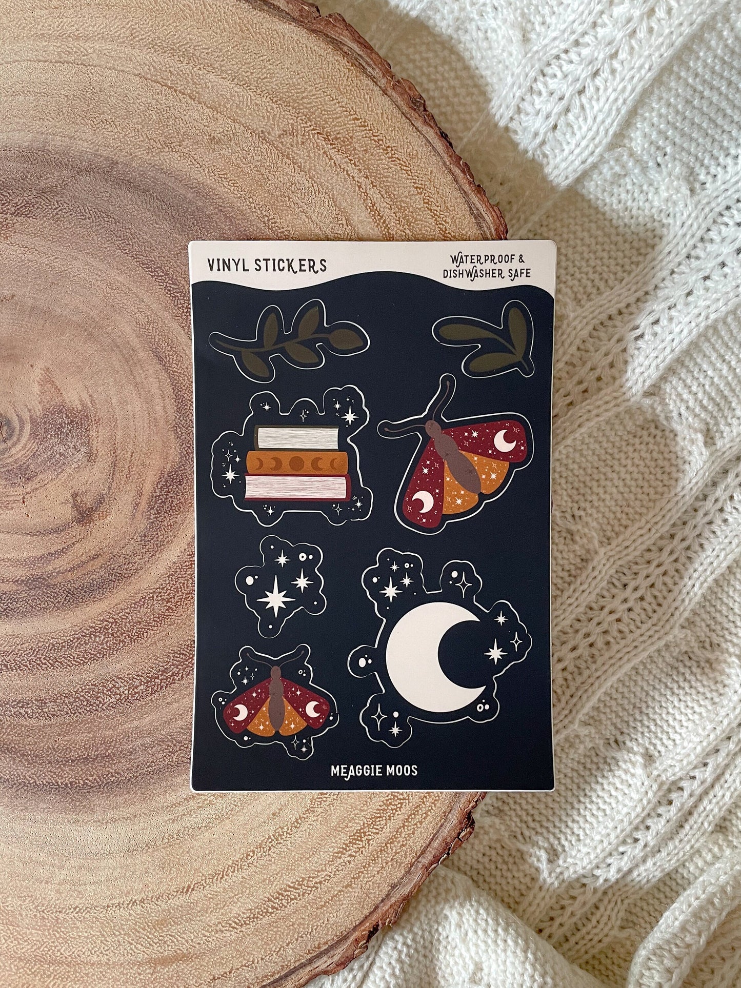 Magical Bookish Sticker Sheet | 7 Stickers | 6"x4"