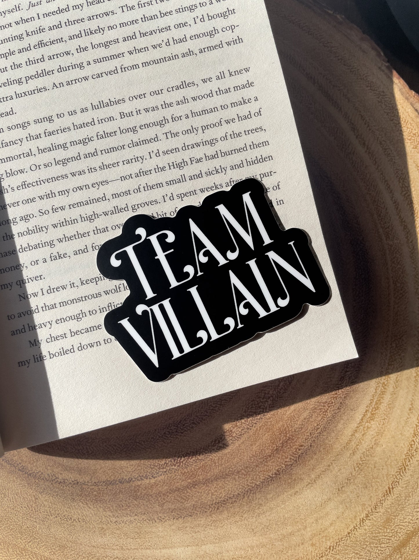 Team Whoever The Villain Is Waterproof Sticker | 3"x2.2"