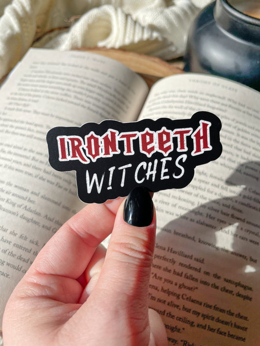 Ironteeth Witches Waterproof Sticker | Throne of Glass | SJM | 1.5" x 3"