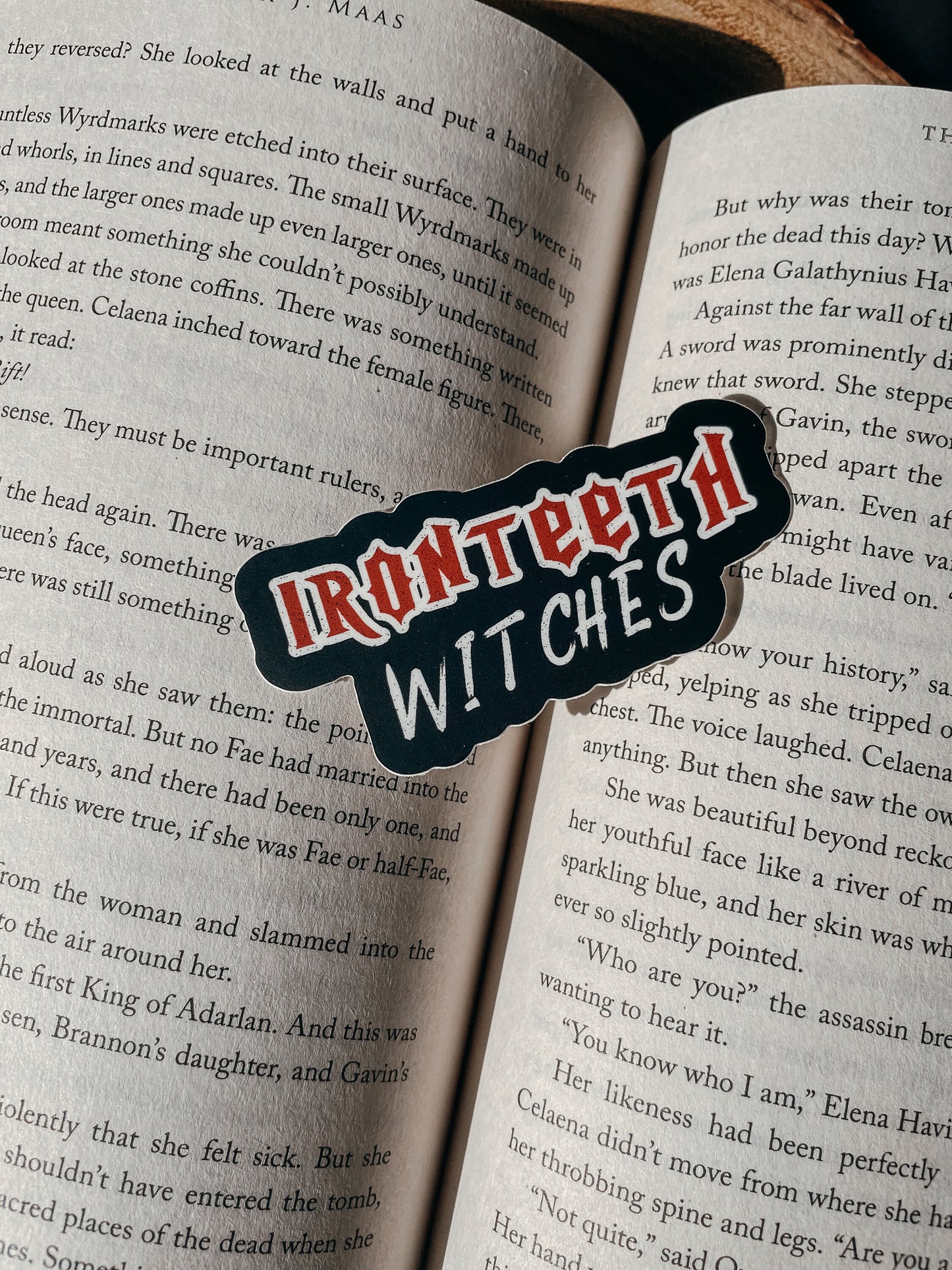 Ironteeth Witches Waterproof Sticker | Throne of Glass | SJM | 1.5" x 3"