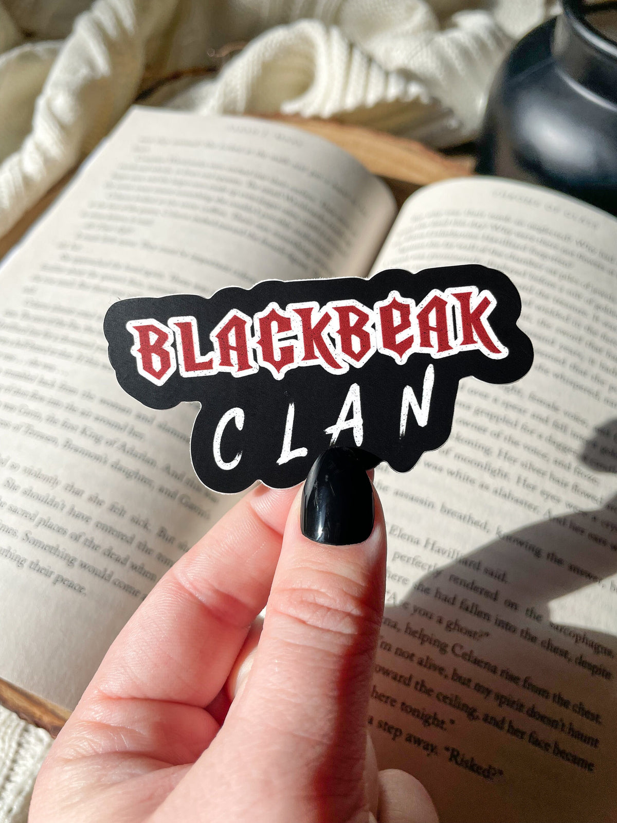 Throne of Glass | Blackbeak Clan Waterproof Sticker