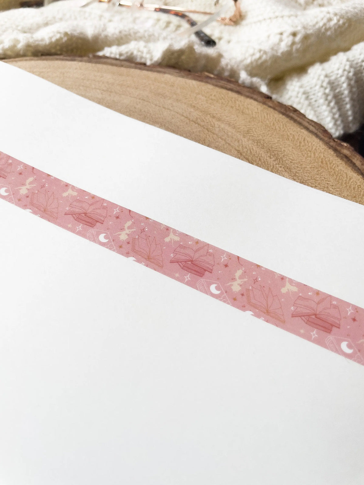 Washi Tape | Pink & Orange Book Dragons