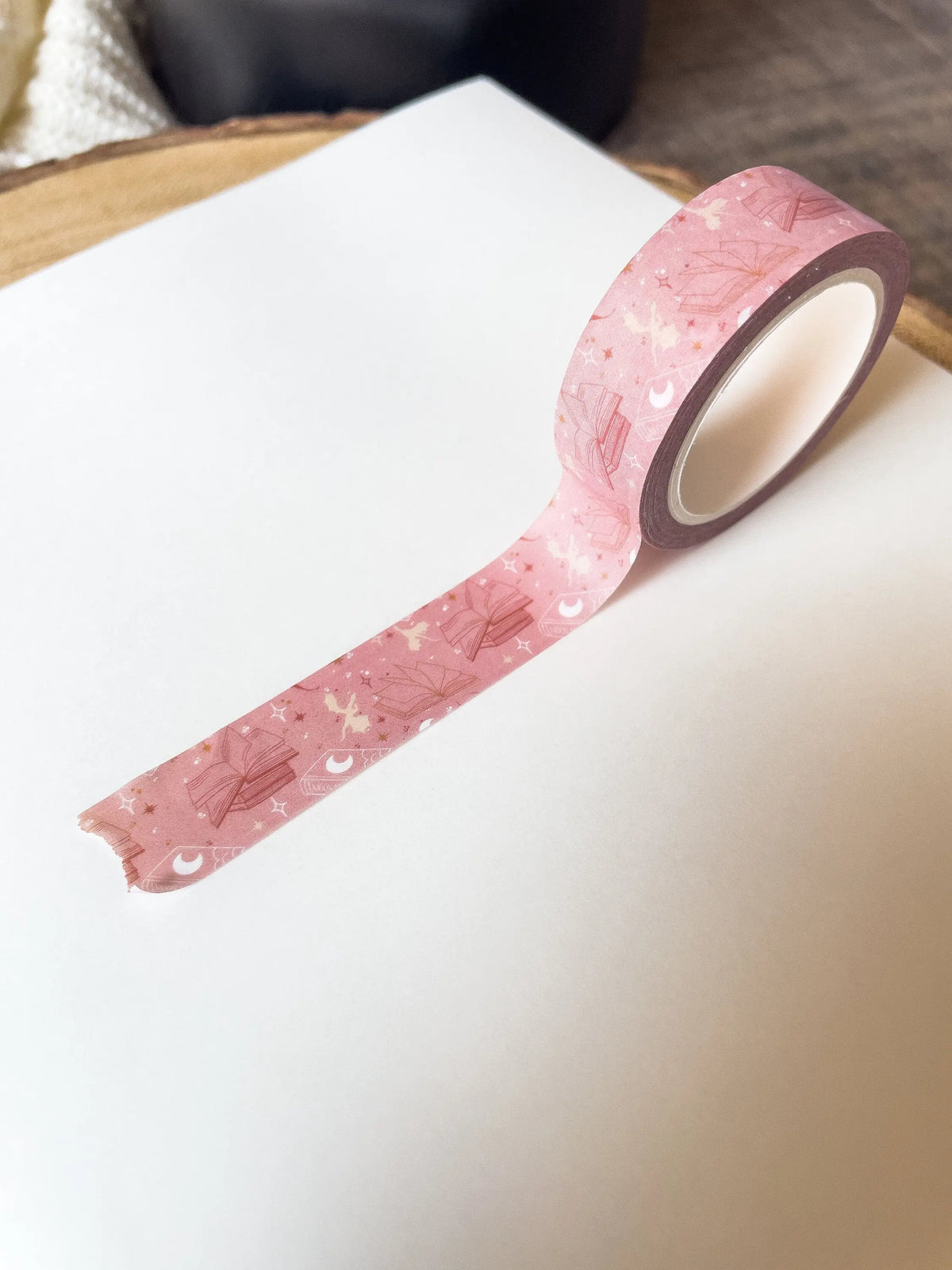 Washi Tape | Pink & Orange Book Dragons