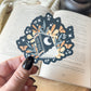 Moon Magic Floral Book Waterproof Sticker | 3”x2.9”