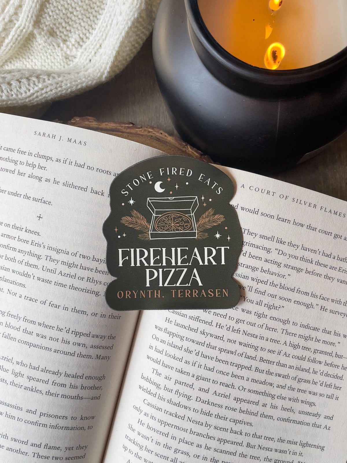 Fireheart Pizza Magnet | Throne of Glass | SJM