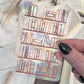 Cozy Bookshelf Suncatcher Window Sticker | 4"x2.6"