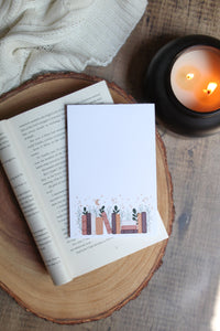 Autumn Magical Books Notepad | 4"x6" | Warm Tones | Bullet Journal Pages | Bookish Gift | Book Lover Notepad | Reader Stationery