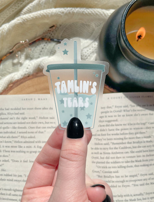 Tamlin's Tears Clear Waterproof and Dishwasher Safe Vinyl Sticker | ACOTAR Sticker | A Court of Thorns and Roses