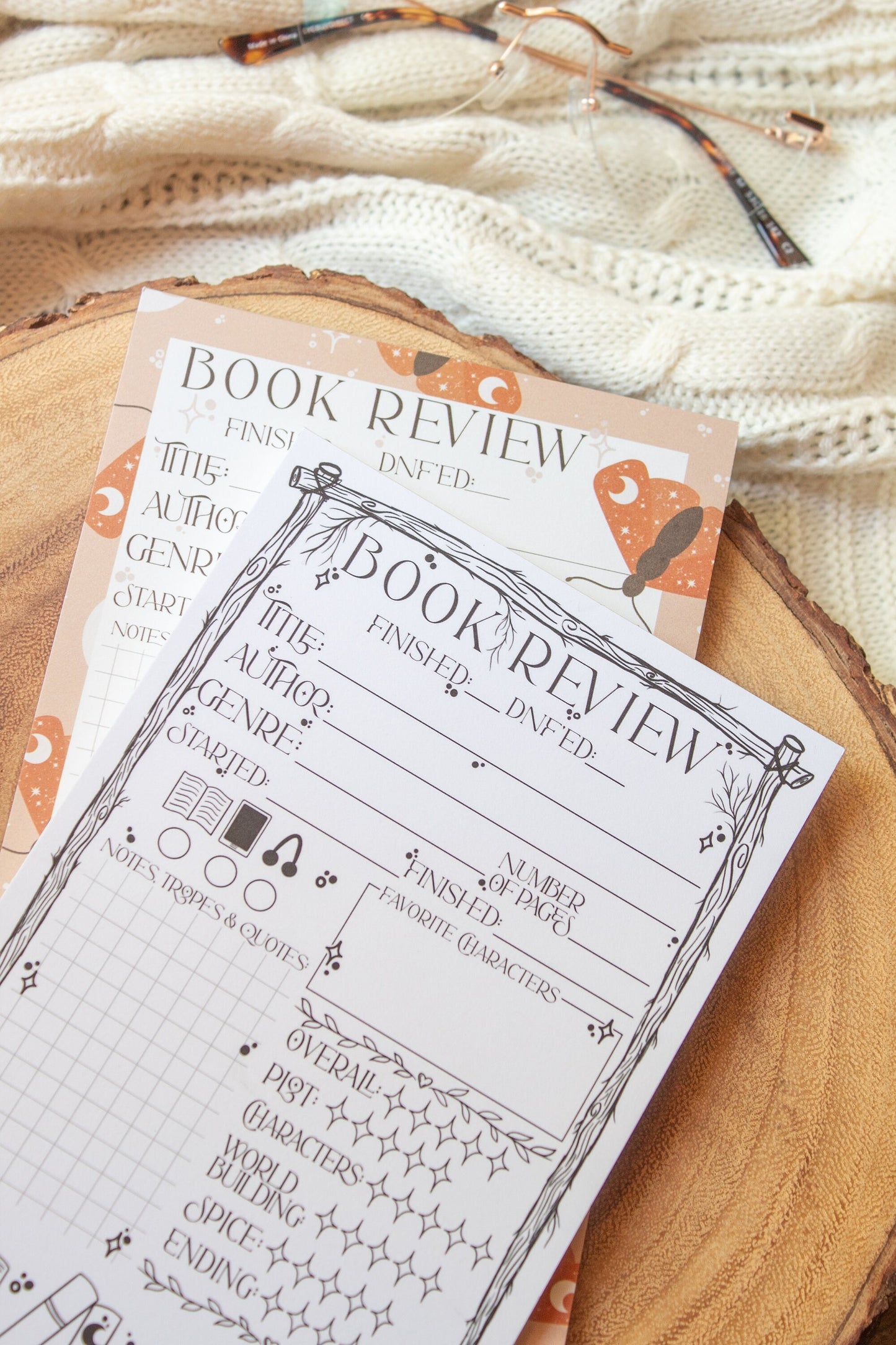 Book Review Notepad Celestial Moths | 5"x8"