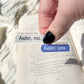 Aelin, No /  Aelin, Yes Text Exchange Waterproof Sticker | Throne of Glass | SJM | 3"x1.2"