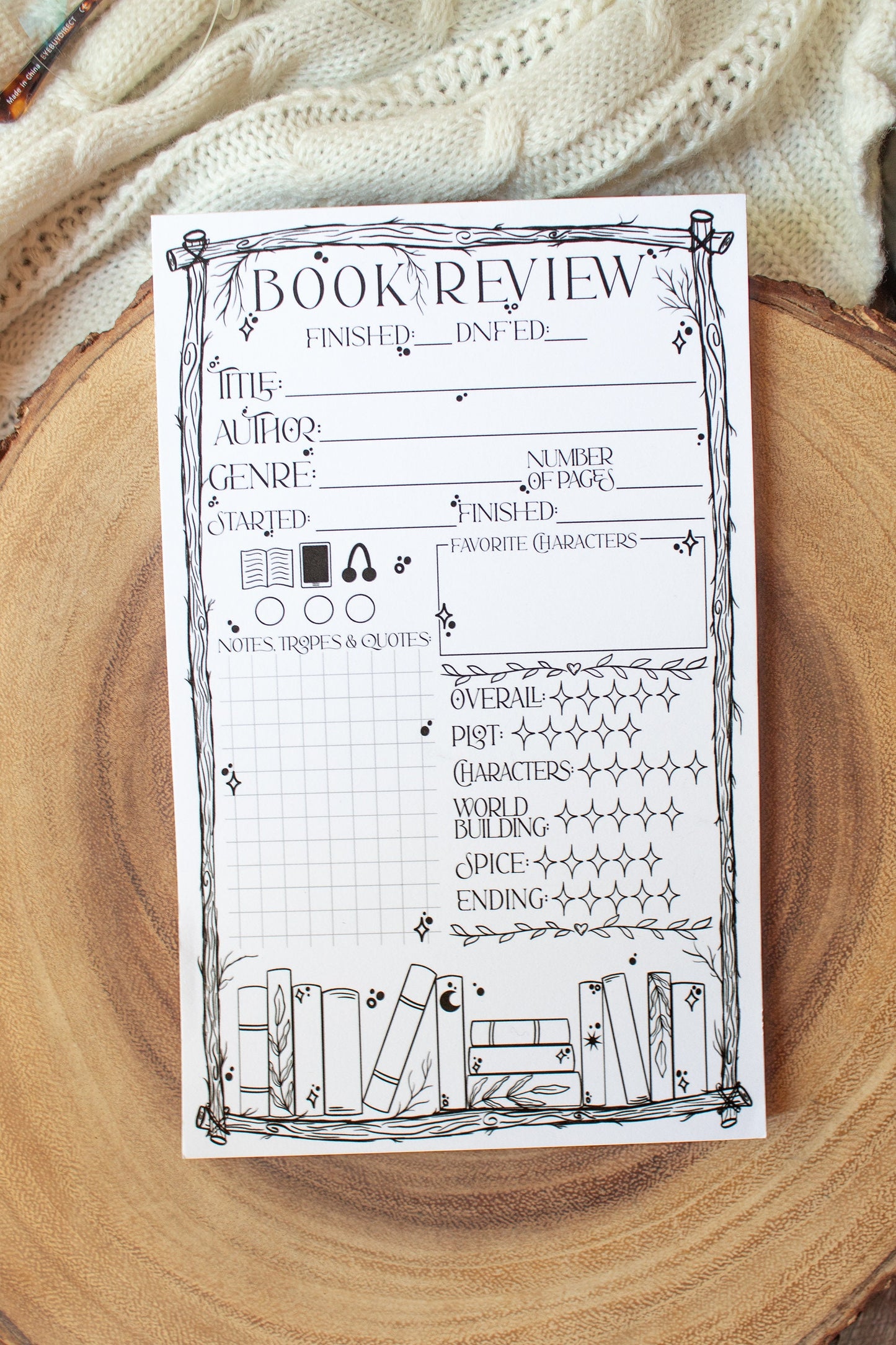 Book Review Notepad | 5"x8"