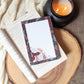 Book Dragon Notepad | 4"x6" | Navy, Red, and Orange