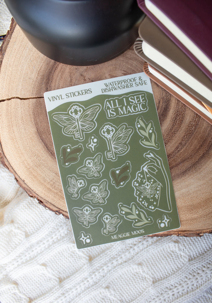 Magic Keys Bookish Sticker Sheet