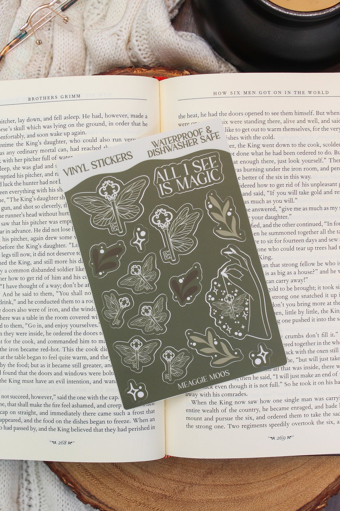 Magic Keys Bookish Sticker Sheet | 16 Stickers | 6"x4"