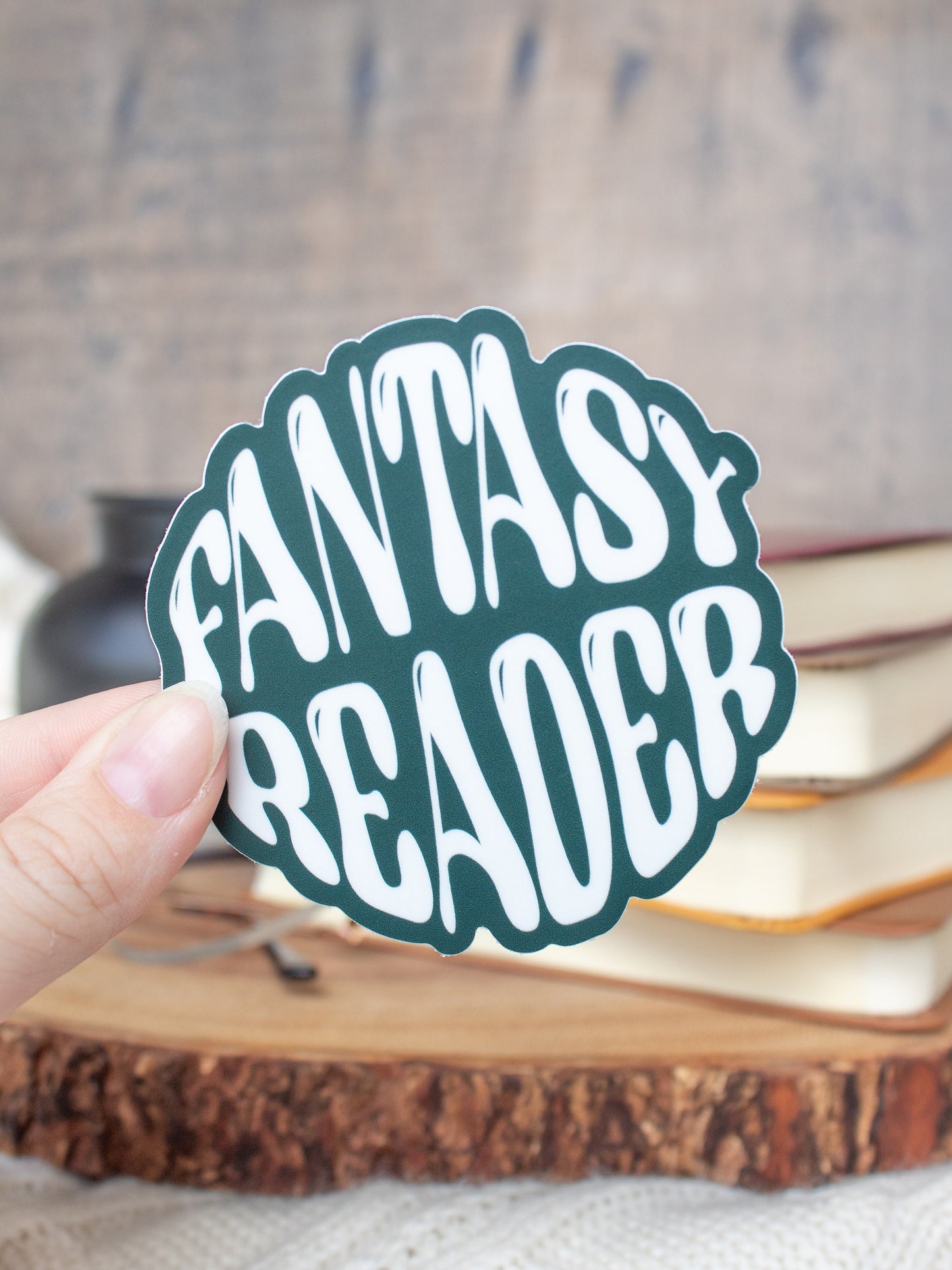 Fantasy Reader Waterproof Vinyl Sticker | 3"x3"